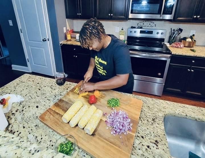 Ms. mickey cooking fiesta corn